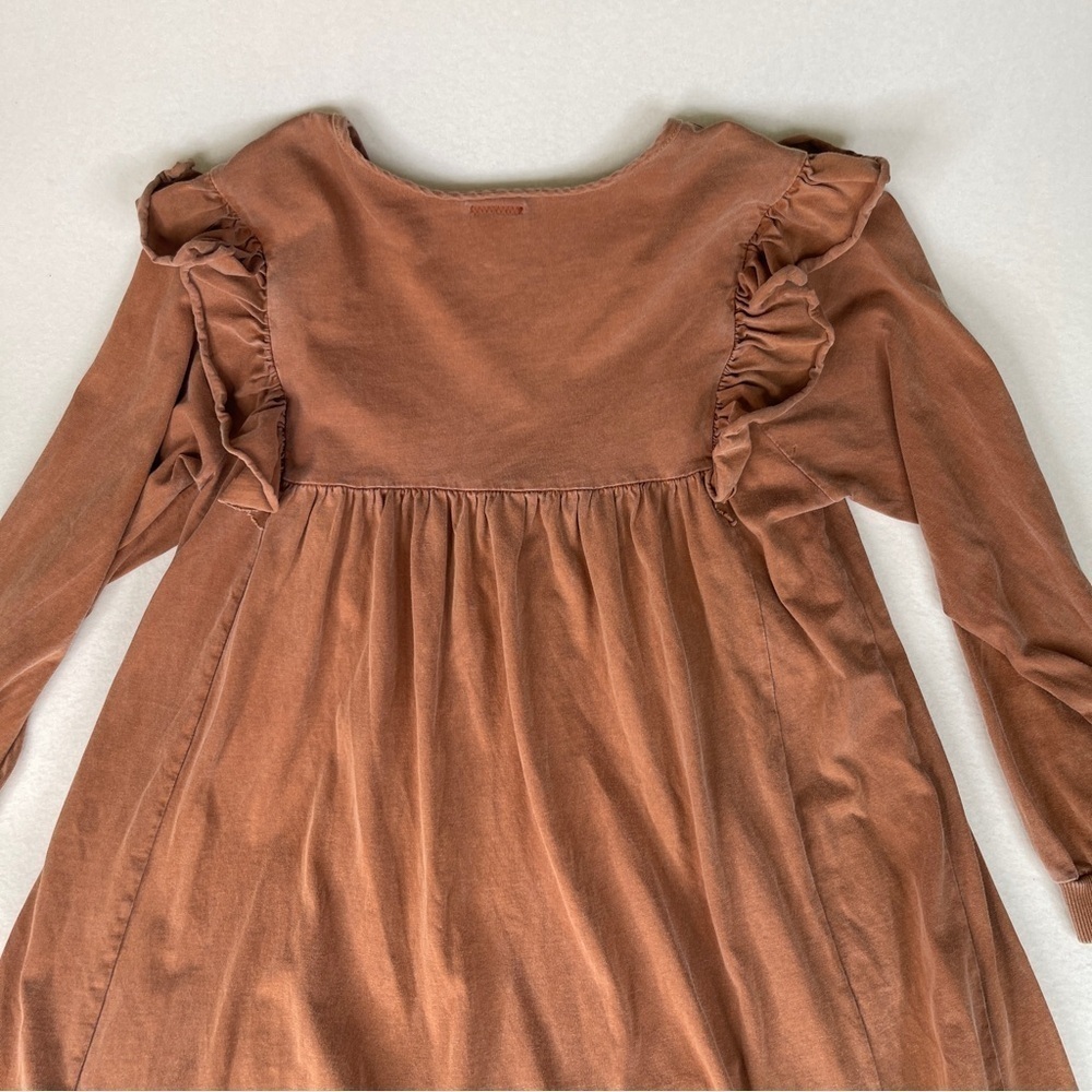 People of Leisure Hannah Dress Saddle Brown Small - Picture 7 of 12